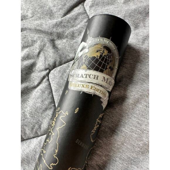 NEW! Scratch MAP -Travel & Scratch Off World Map - Deluxe Edition - Picture 4 of 8